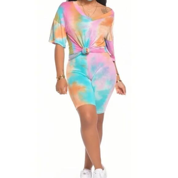 Ladies Tie Dye 2 Piece Set sz Small - Picture 1 of 3